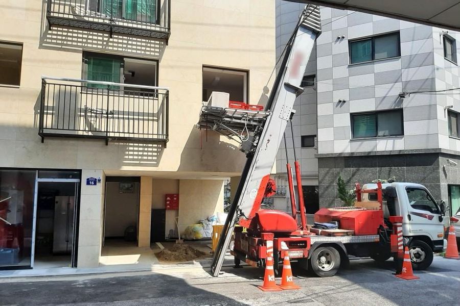 울릉 북면 작업 현장 기록